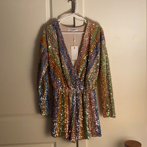 Endless Rose sequin romper